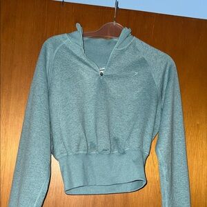 Gymshark Teal Quarter-Zip Sweatshirt